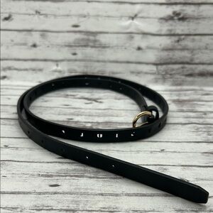 Juicy Couture Black Women's Belt Small/Medium Perforated Logo Letters